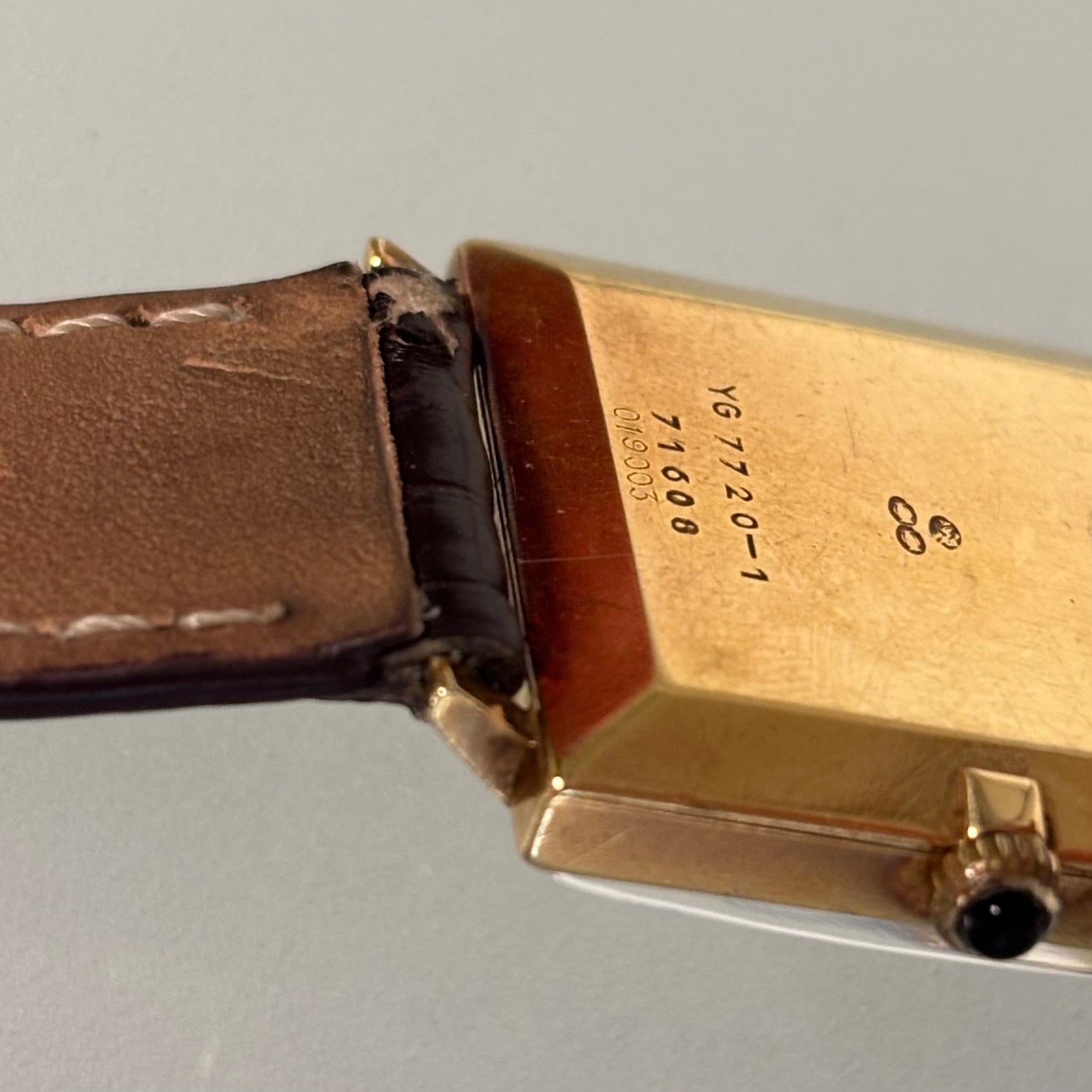 Cartier Bueche Girod 18k Square Tank
