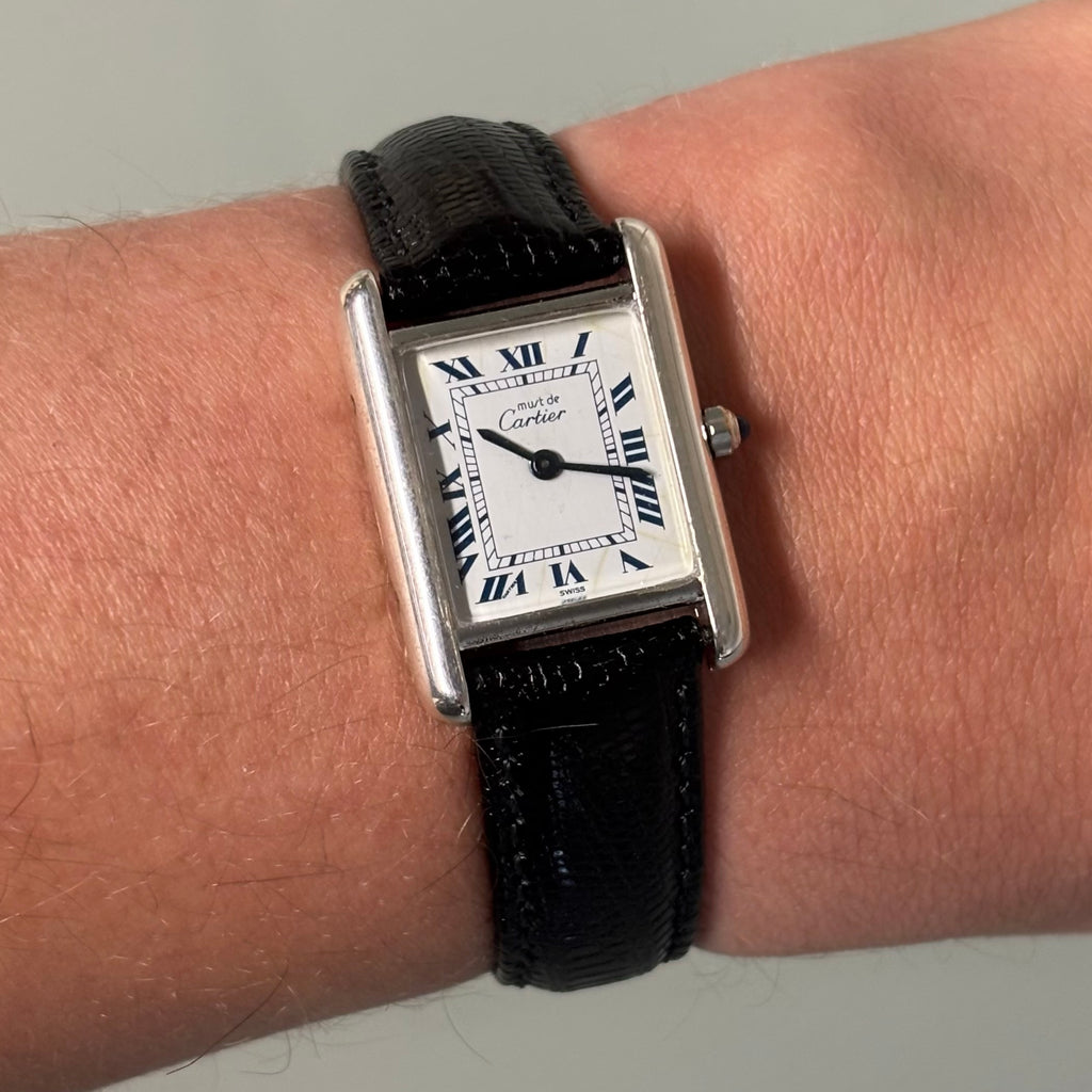 Cartier Tank PM Silver White dial