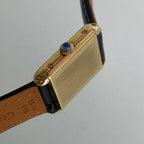 Alexis Barthelay Tank Petit Model – 18K Gold with Sapphire Crown