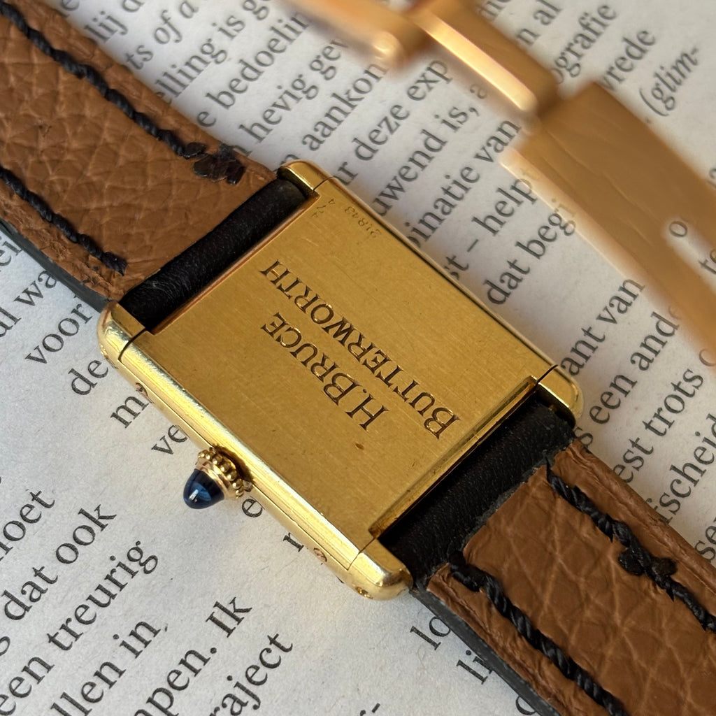 Cartier Tank GM “New York” with clasp