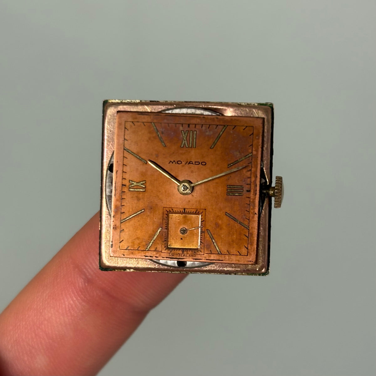 Movado 14k rose gold filled with stunning dial