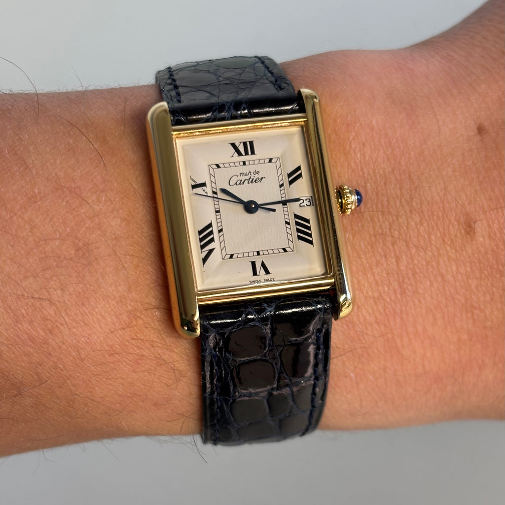 Cartier Tank XL with original strap & clasp