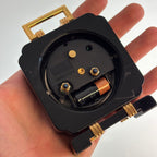 Cartier Gold & Black Table Clock – Vintage Decorative Timepiece