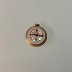 Cartier J Schulz New York 14k brooch watch MOP