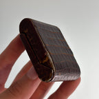 Cartier × Angelus Travel Clock – Vintage Leather-Cased Timepiece