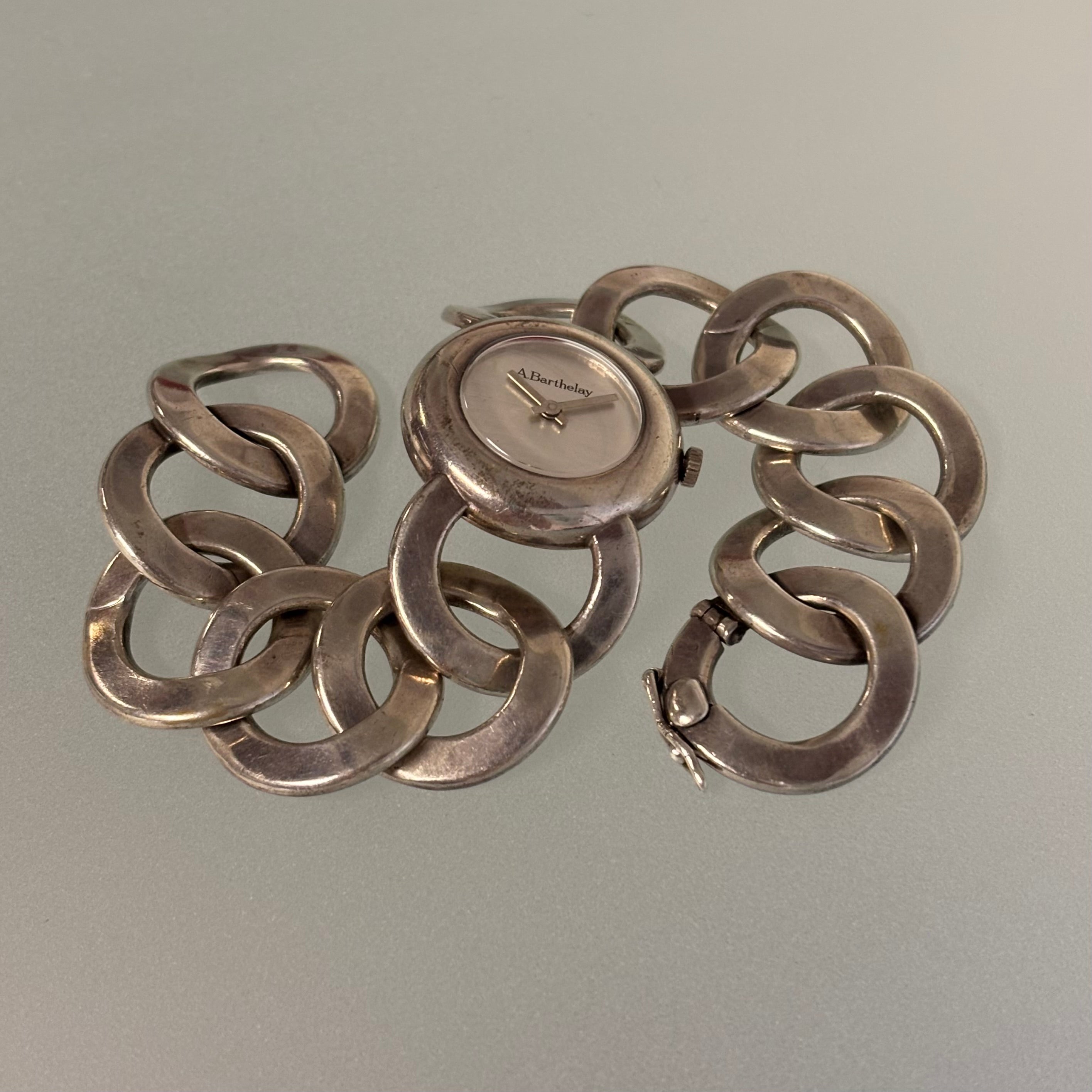 Barthelay silver bracelet watch
