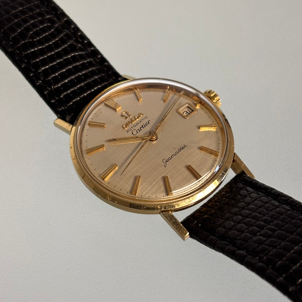 Cartier x Omega Seamaster Linen dial