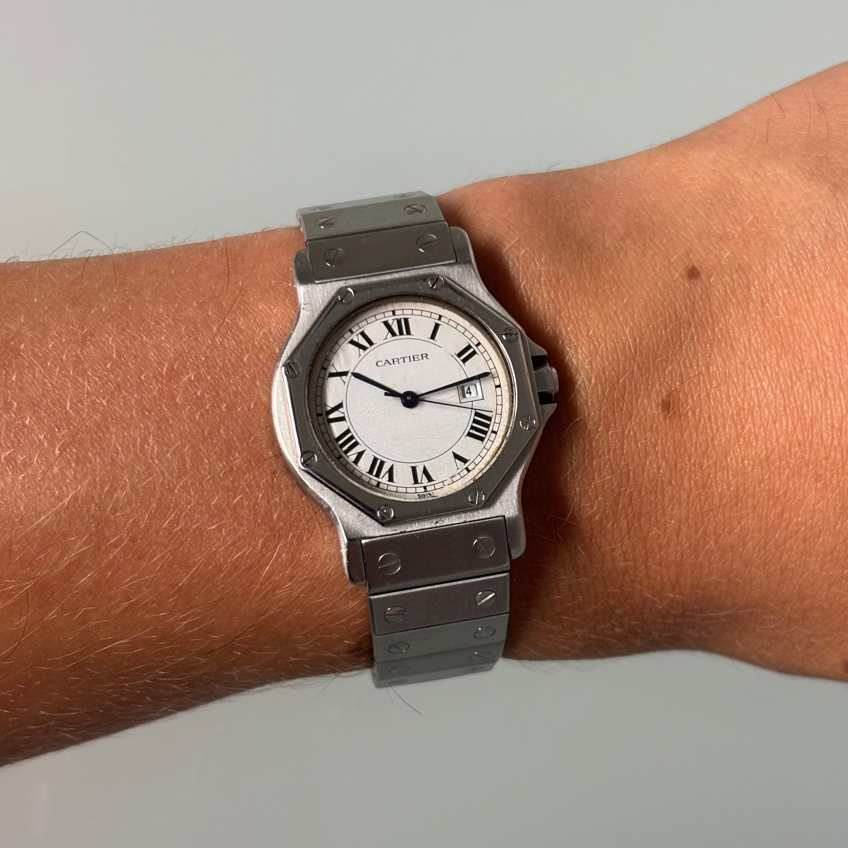 Cartier Santos Octagon Automatic GM Steel