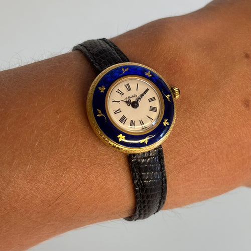 Alexis Barthelay Enamel Wristwatch – Guilloche Enamel Bezel