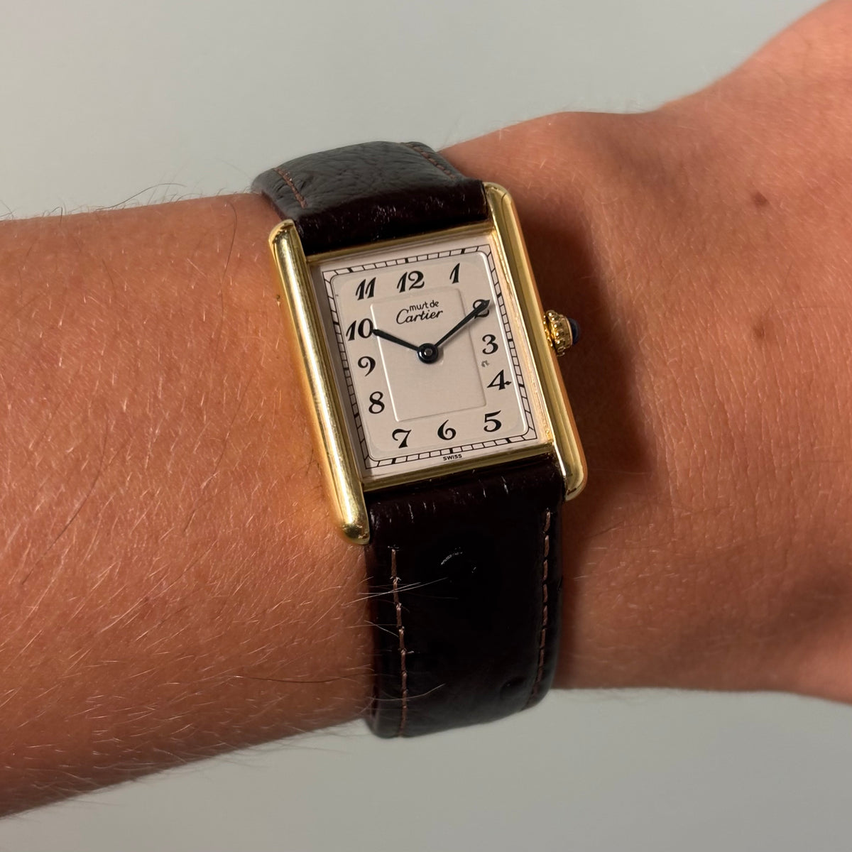 Cartier Tank Breguet GM with original buckle