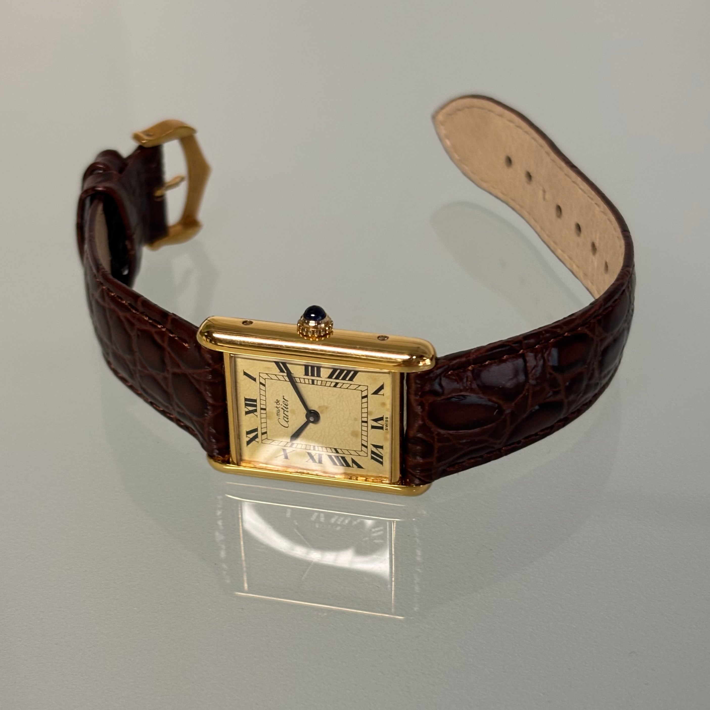 Cartier Tank GM with original buckle