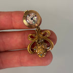Cartier J Schulz New York 14k brooch watch MOP