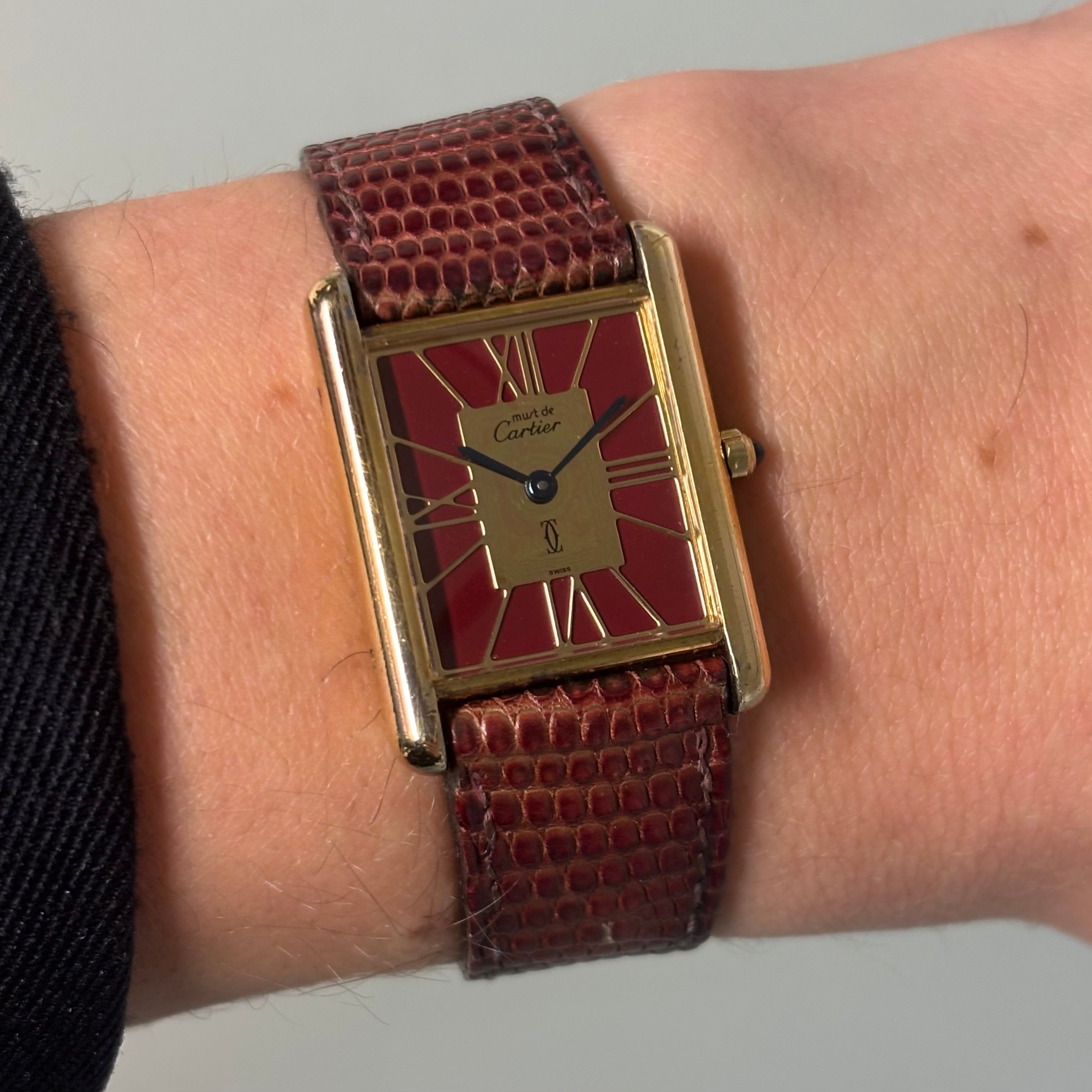 Cartier Tank Grand Model – Bordeaux Art Deco Dial