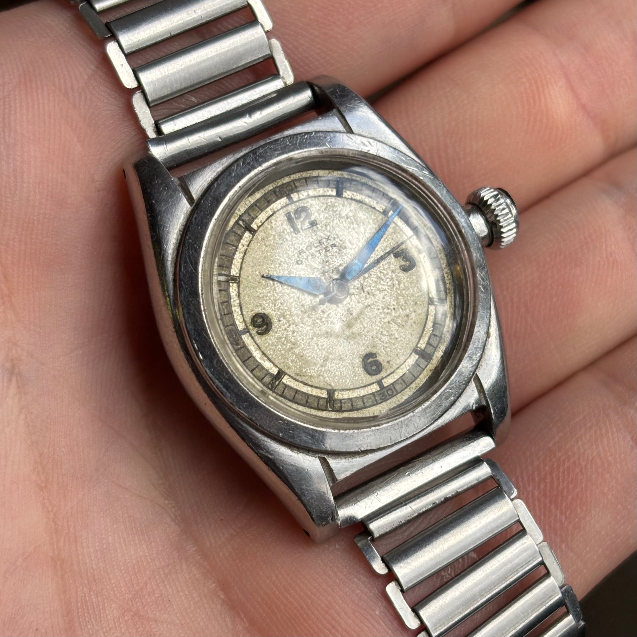 Rolex bubble(flat)back with Sector dial