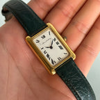 Alexis Barthelay Tank Watch – Silver with Gold Plating