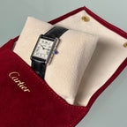Cartier Tank PM Silver Full Set