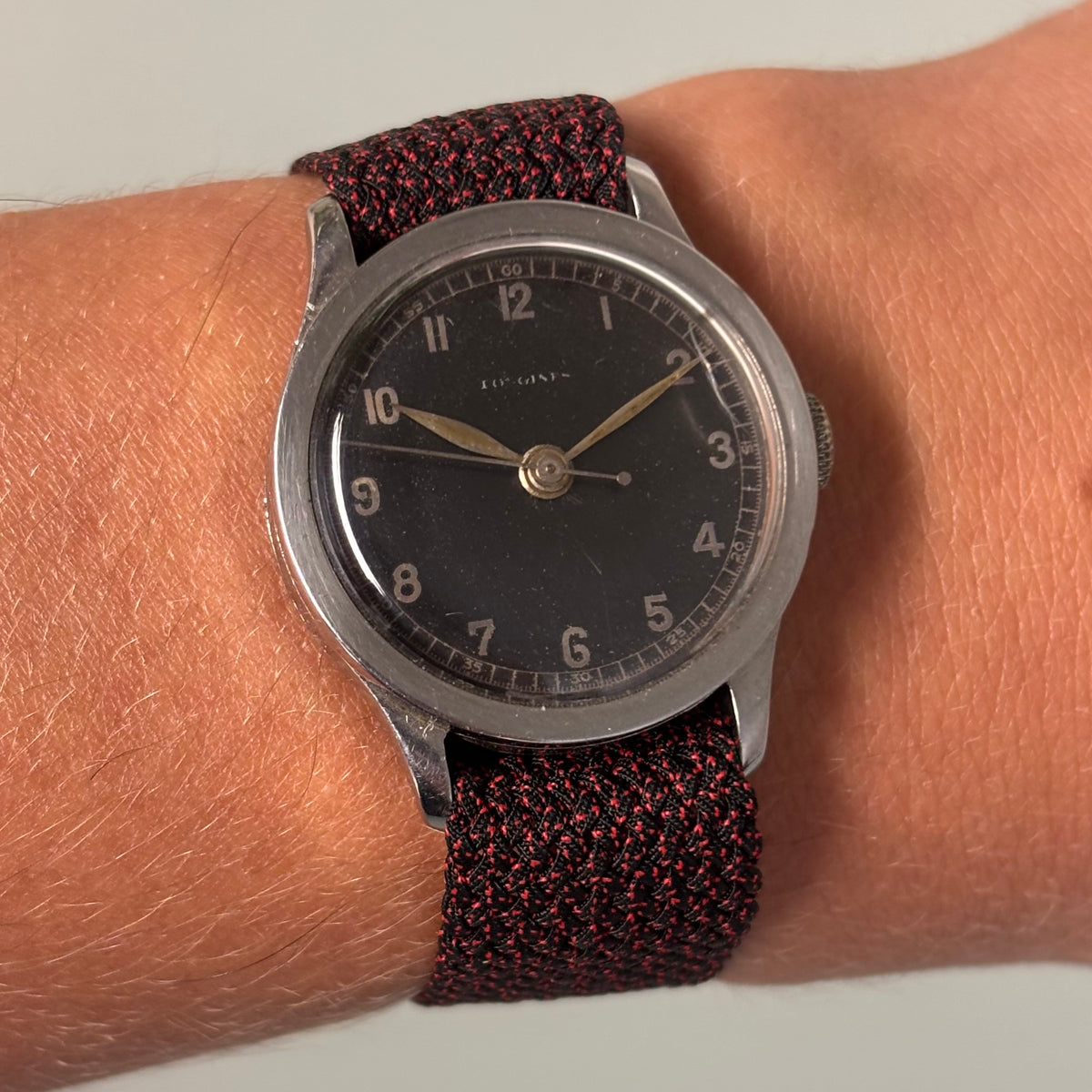 Longines Calatrava black Breguet dial