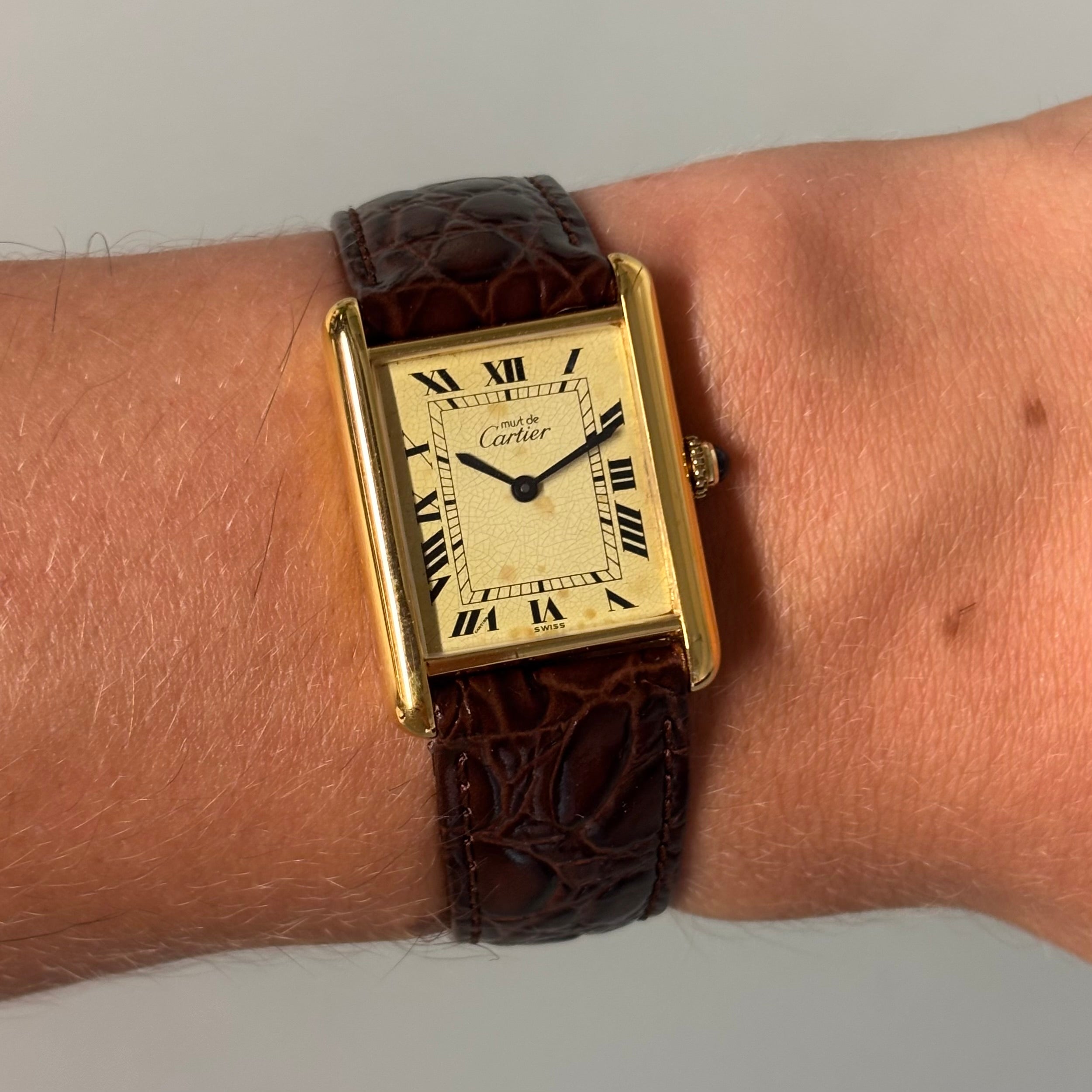 Cartier Tank GM with original buckle