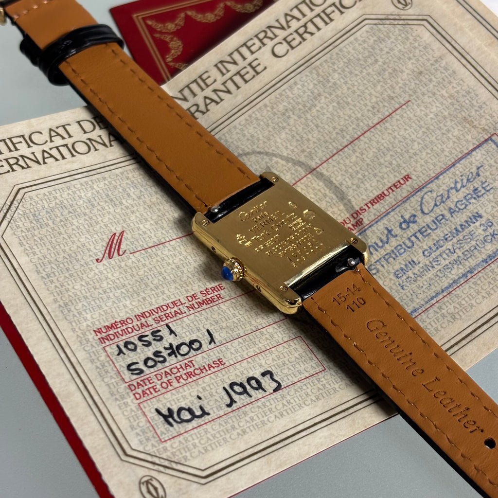 Cartier Tank PM Breguet Full Set