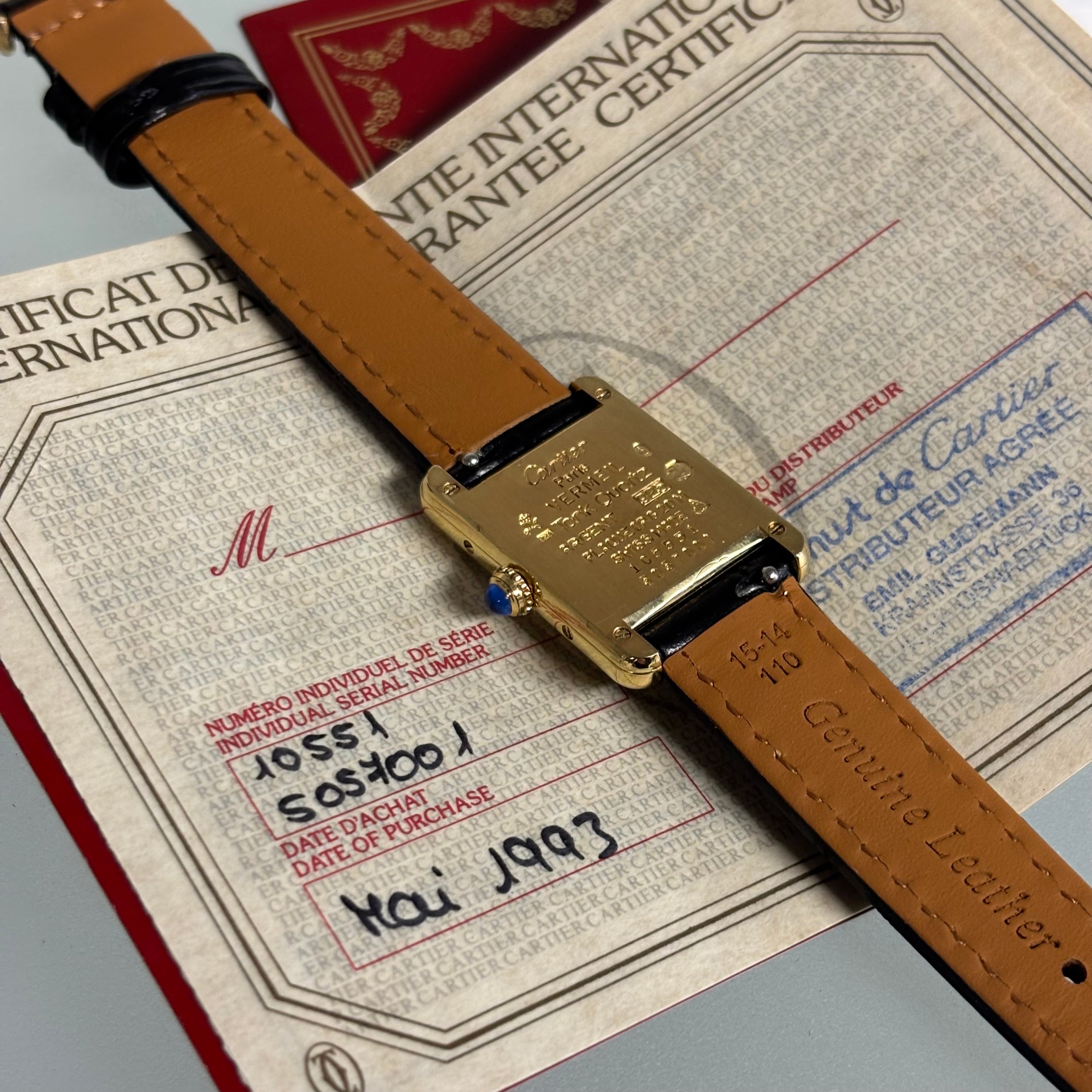 Cartier Tank PM Breguet Full Set