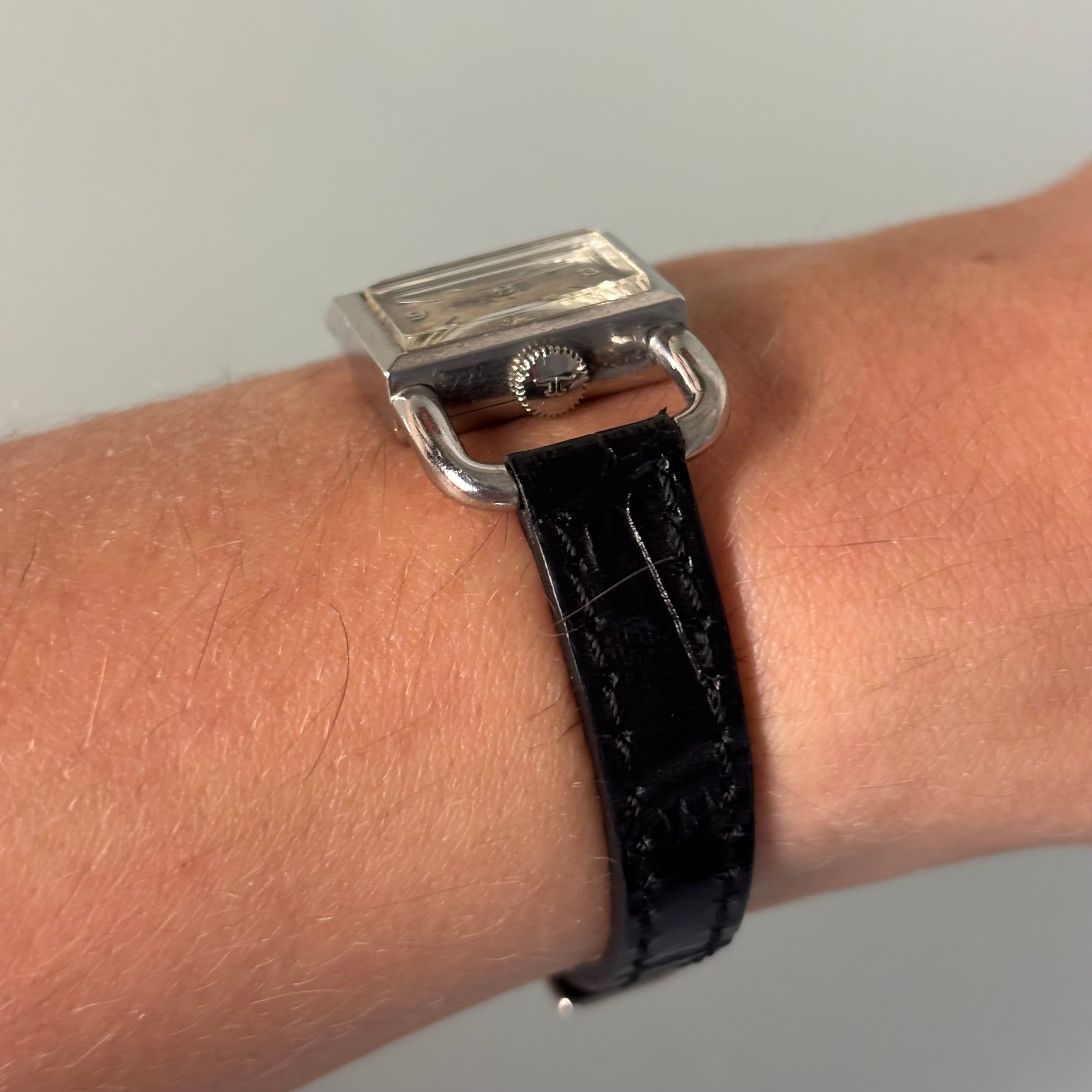 Jaeger LeCoultre vintage steel Etrier