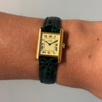 Cartier Tank PM Champagne dial with box & booklets