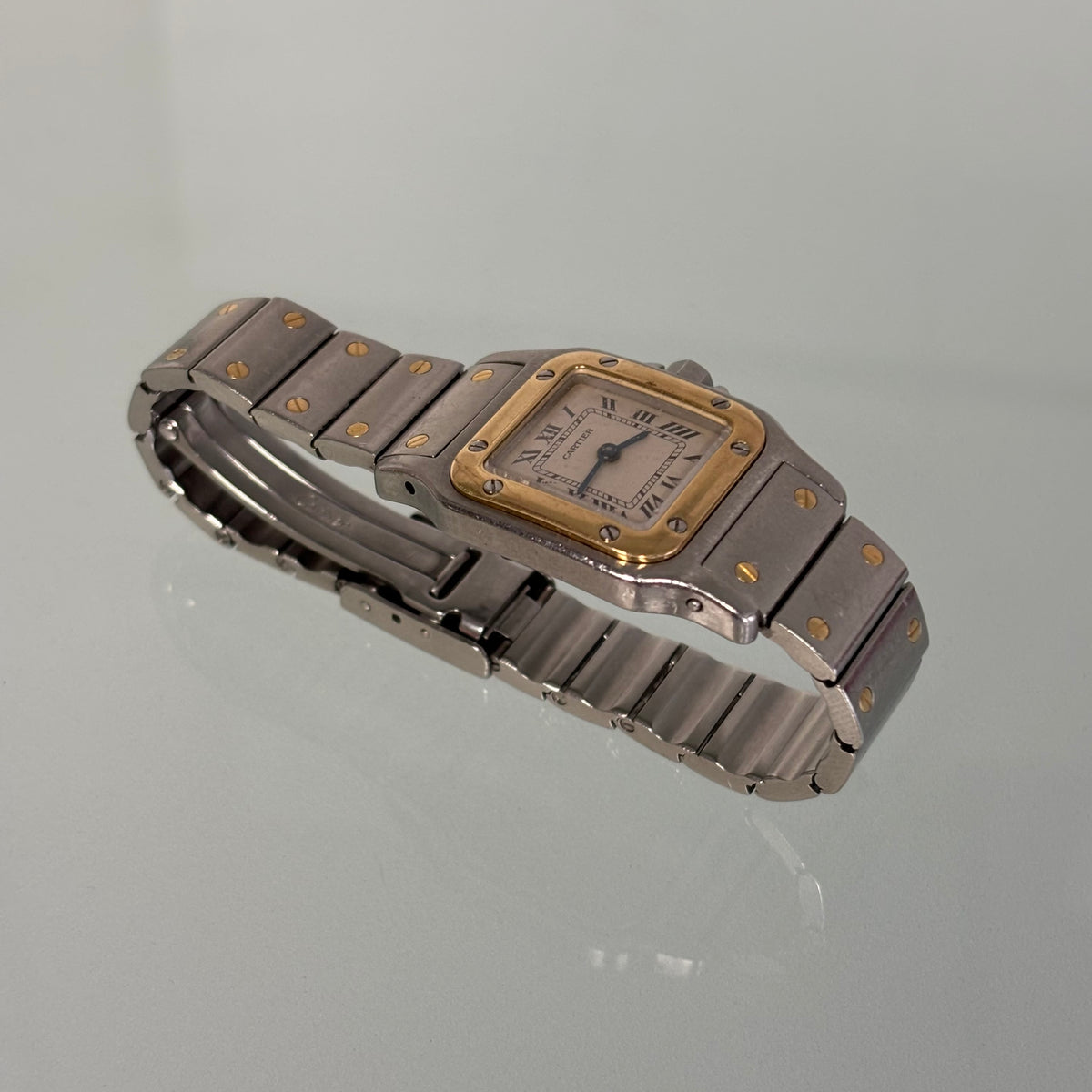 Cartier Santos Galbée Gold/Steel Petit Model