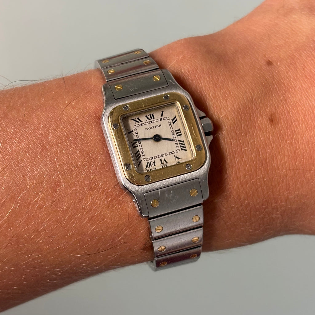 Cartier Santos Galbée Gold/Steel Petit Model