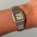 Cartier Santos Galbée Gold/Steel Petit Model