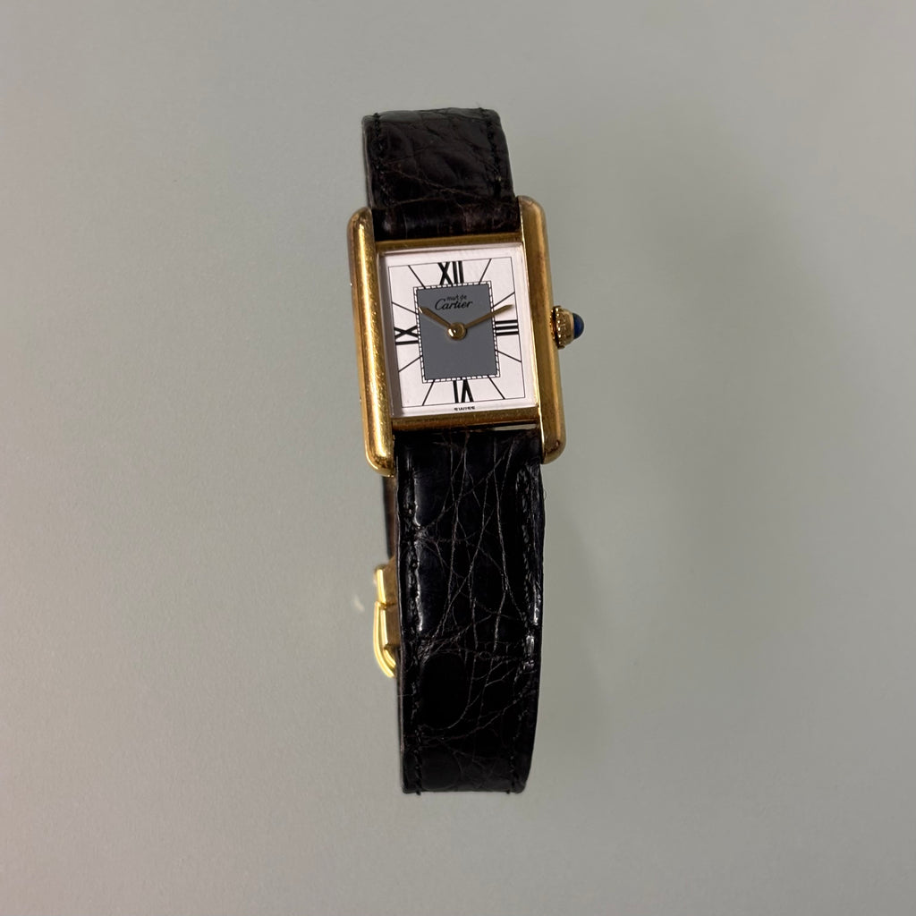 Cartier Tank PM with original box, strap & clasp