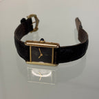 Cartier Tank PM Black dial with buckle