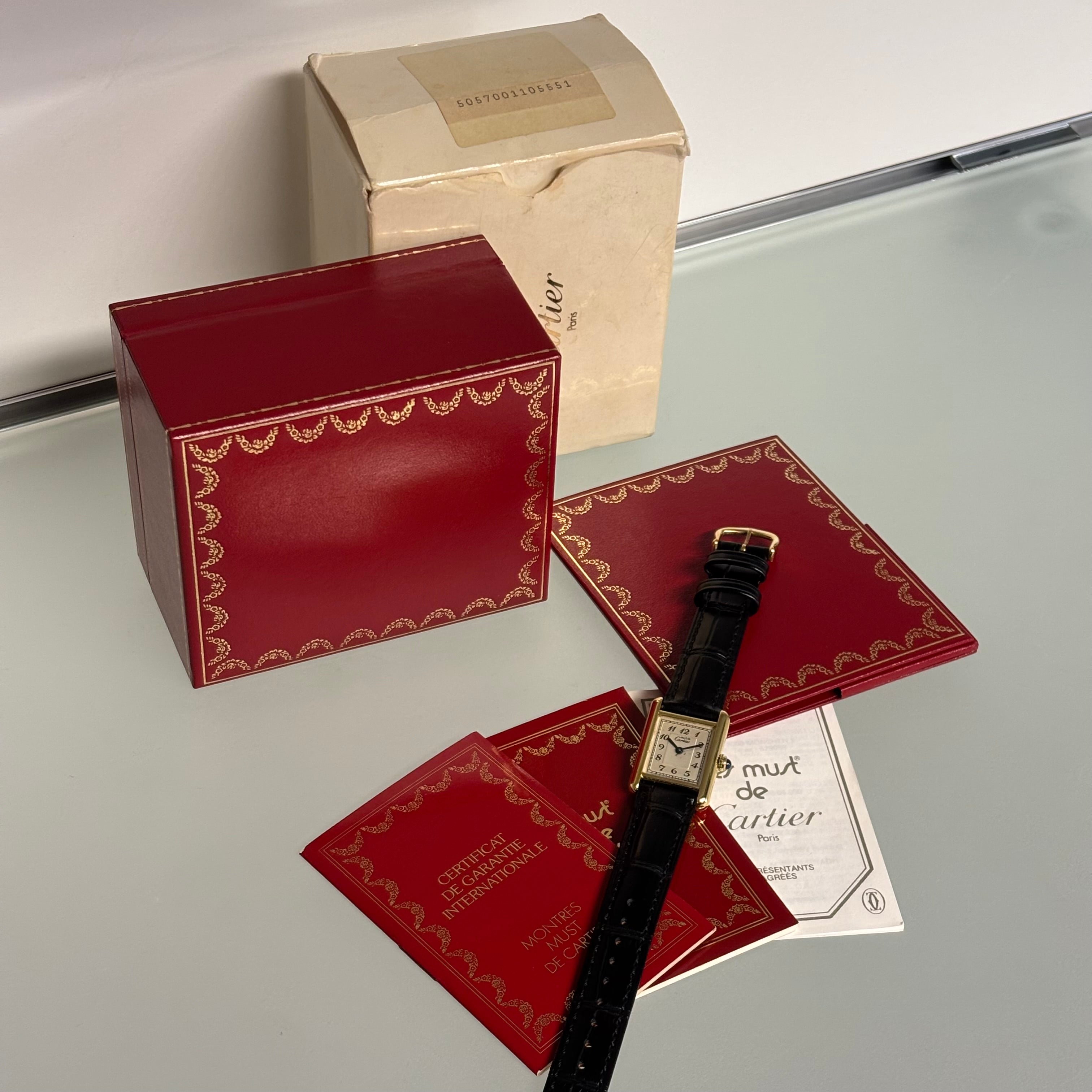 Cartier Tank PM Breguet Full Set