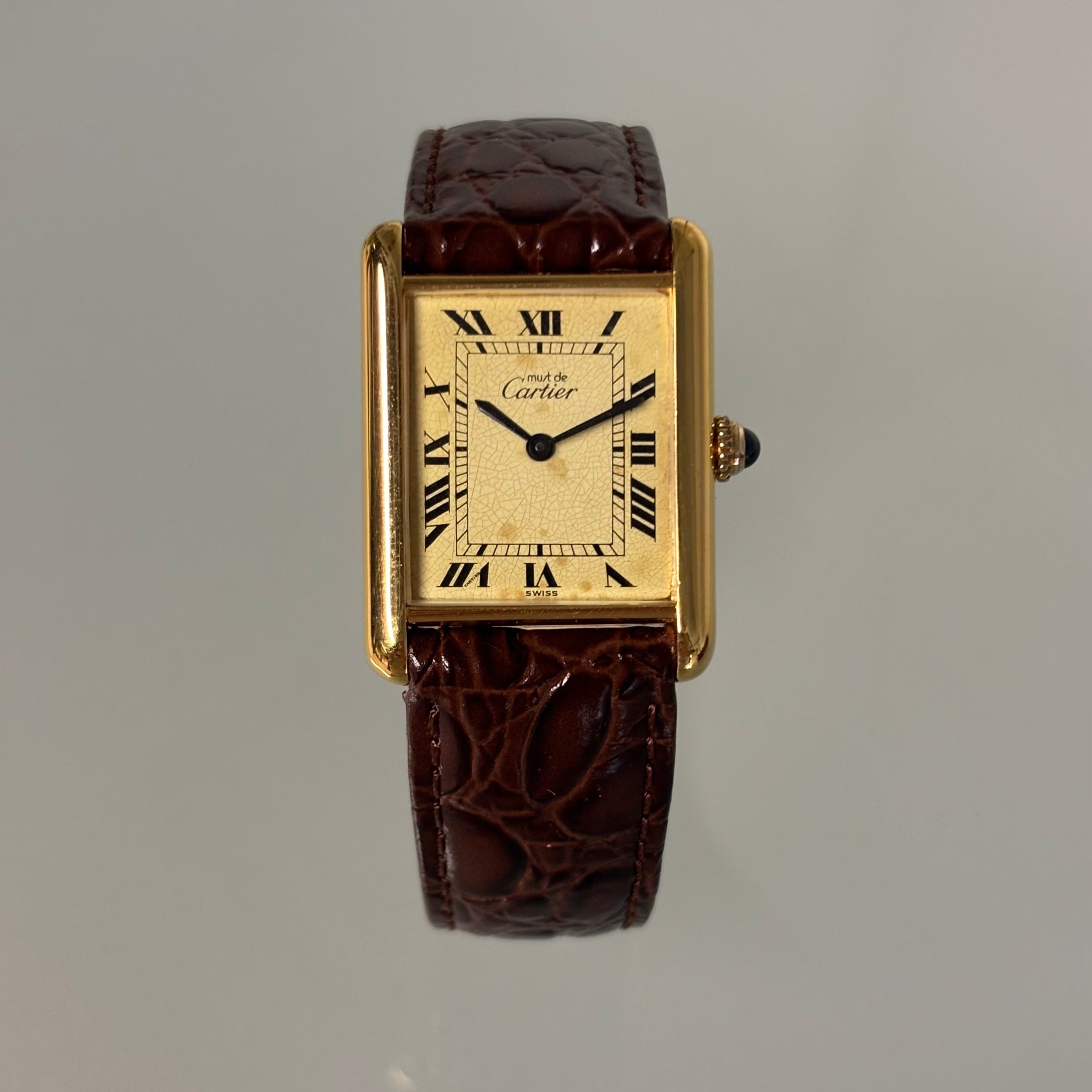 Cartier Tank GM with original buckle