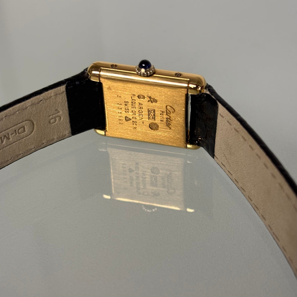 Cartier Tank PM with Black lacquer dial