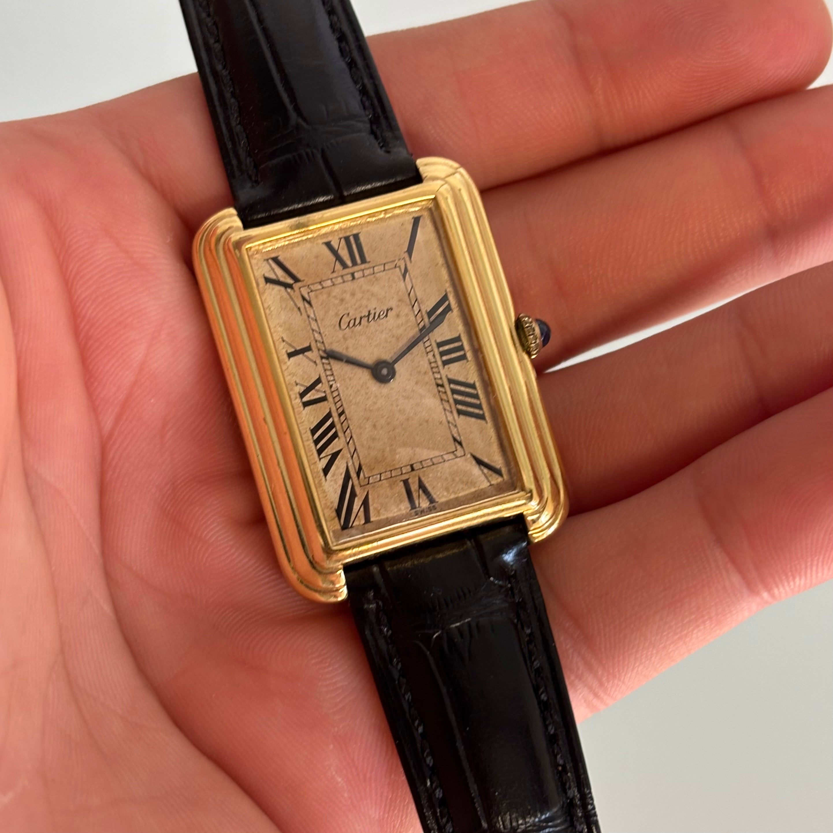 Cartier Stepped Tank full set
