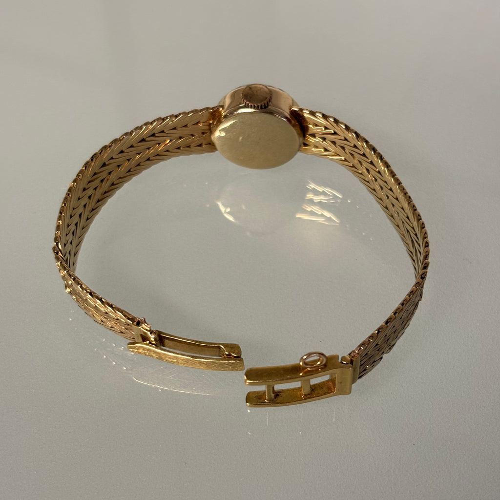 Cartier Girard Perregaux 14k gold braceletwatch