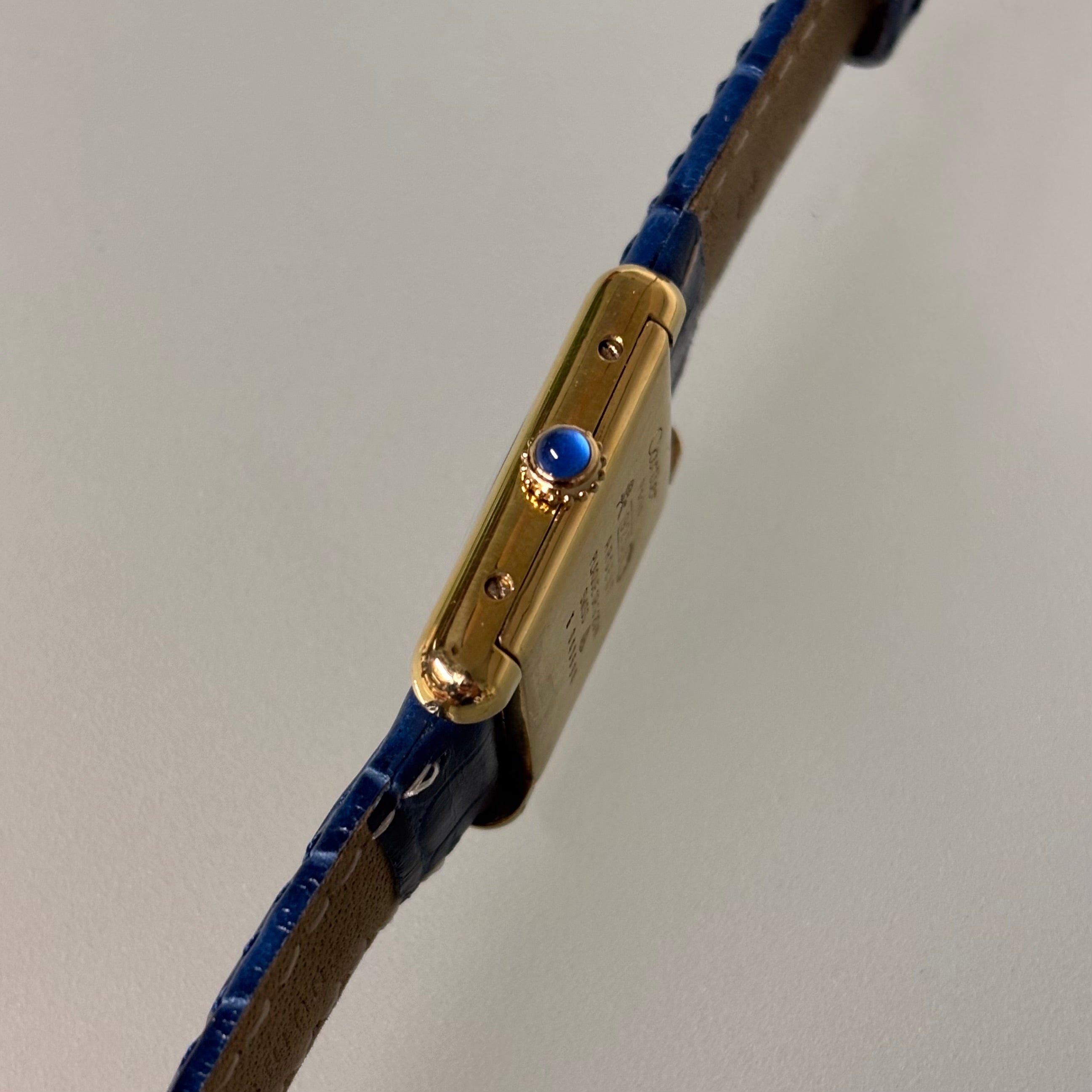 Cartier Tank Lapis lacquer PM with original buckle