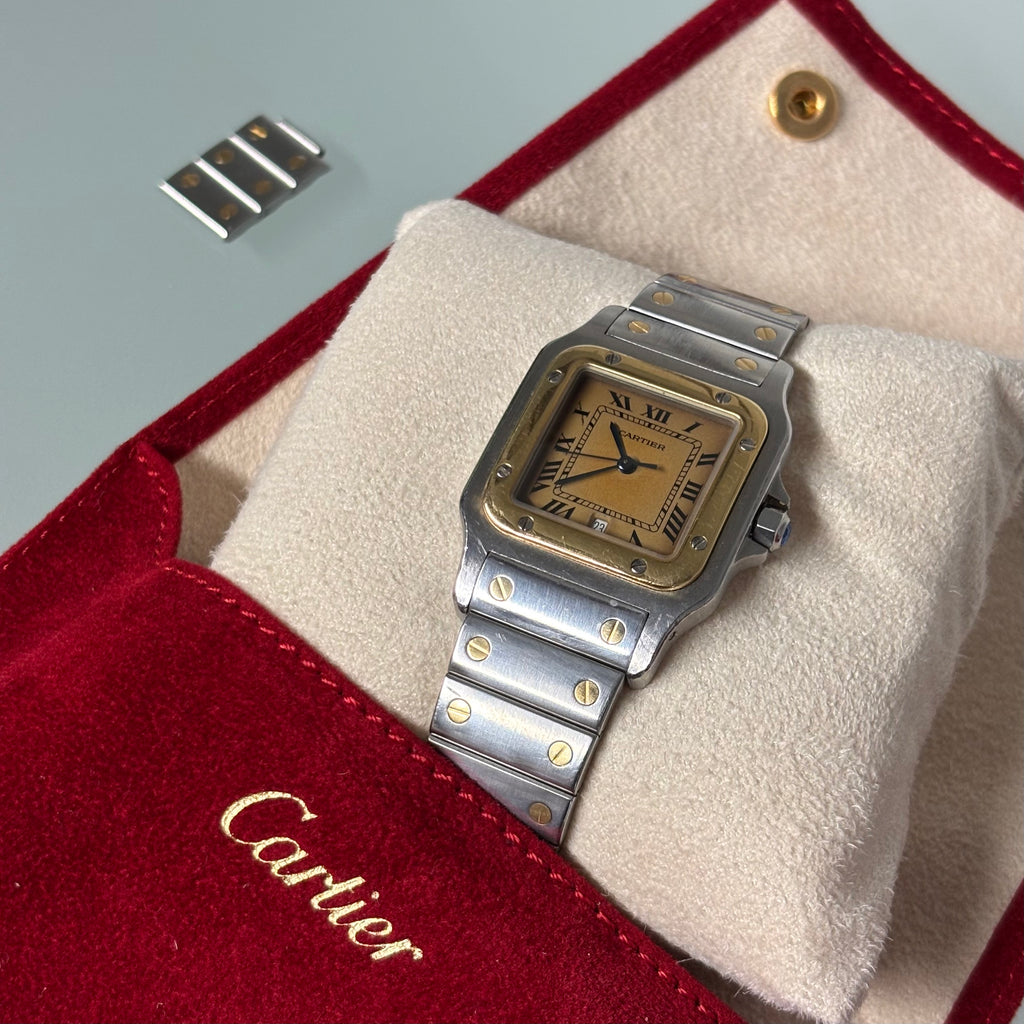 Cartier Santos Galbée GM Gold/Steel