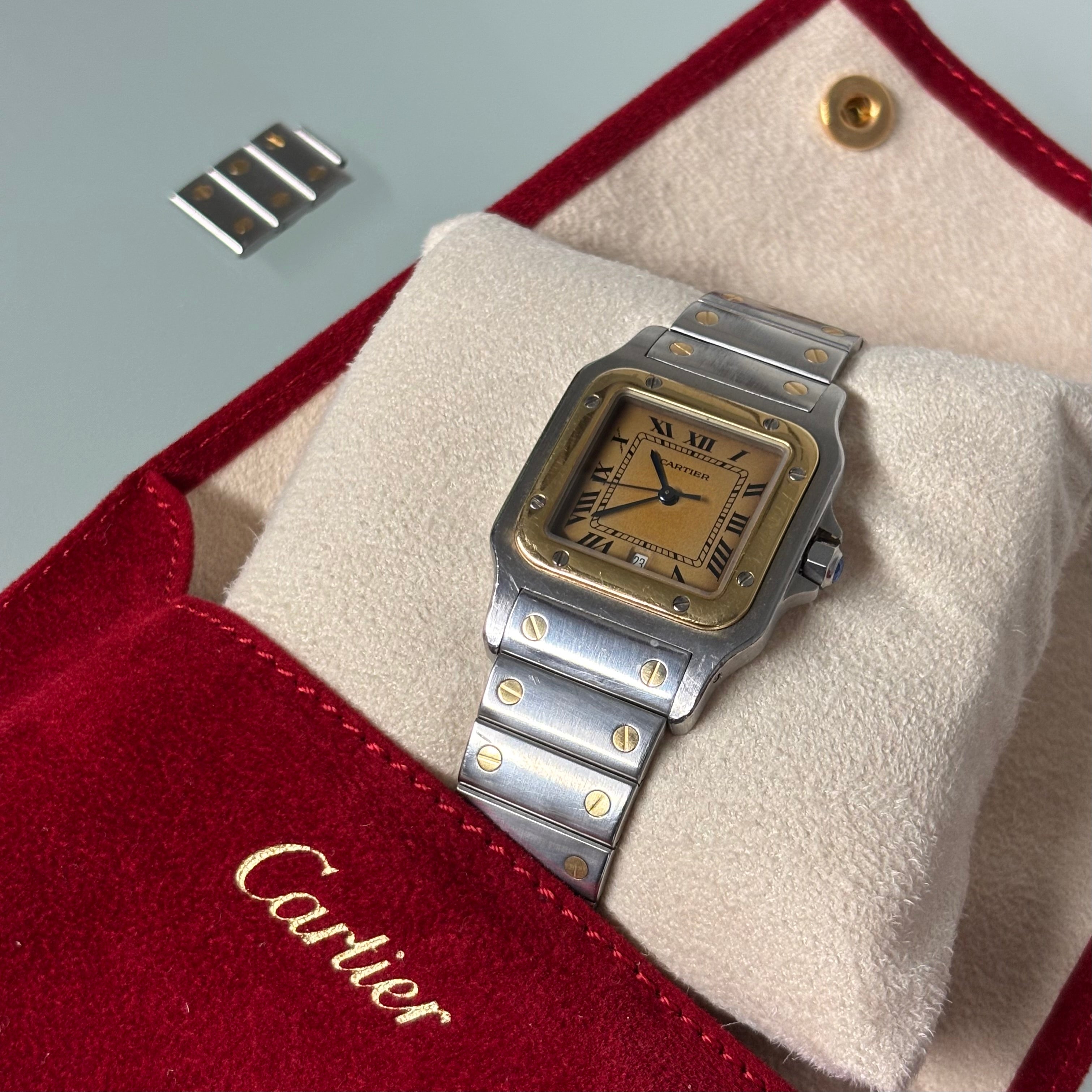 Cartier Santos Galbée GM Gold/Steel