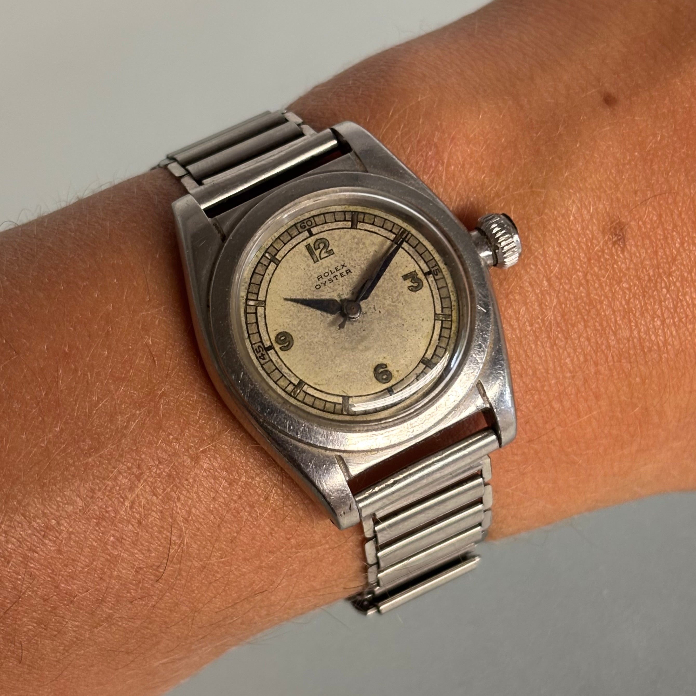 Rolex bubble(flat)back with Sector dial