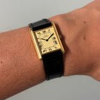Cartier tank GM lemon Roman numeral dial