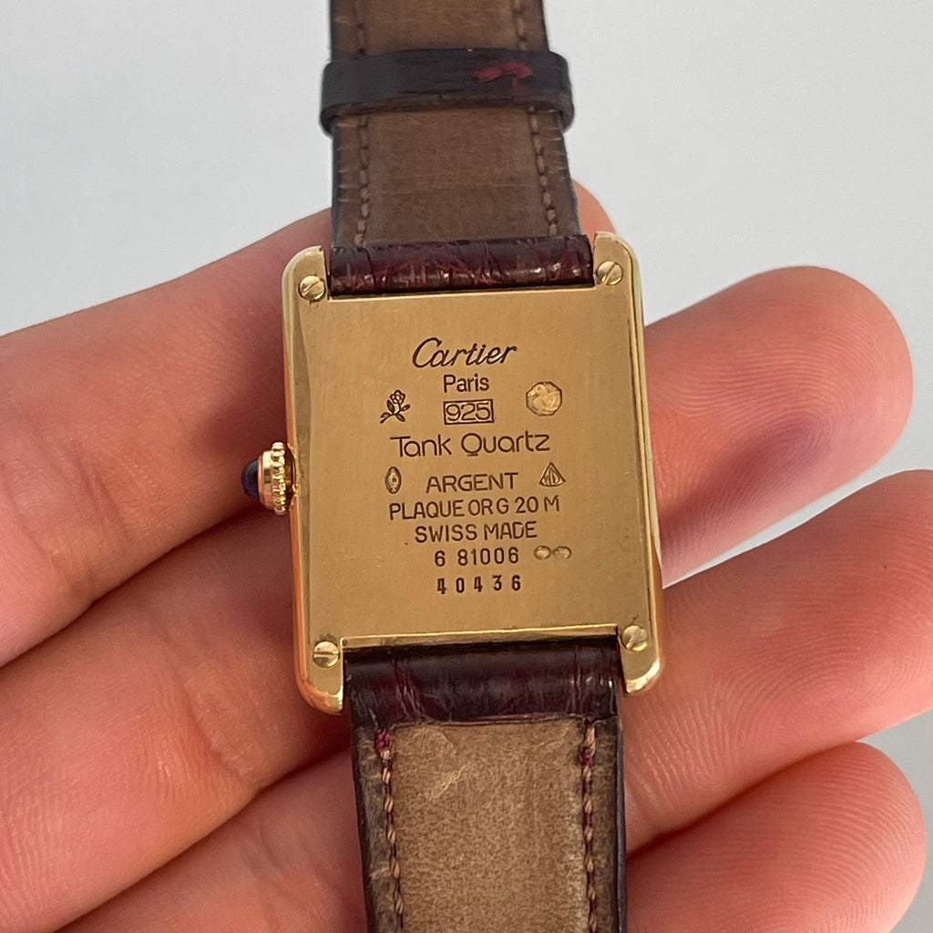 Cartier tank GM with strap and buckle