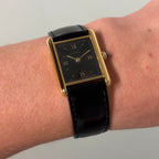 Cartier Tank GM Black dial with original buckle