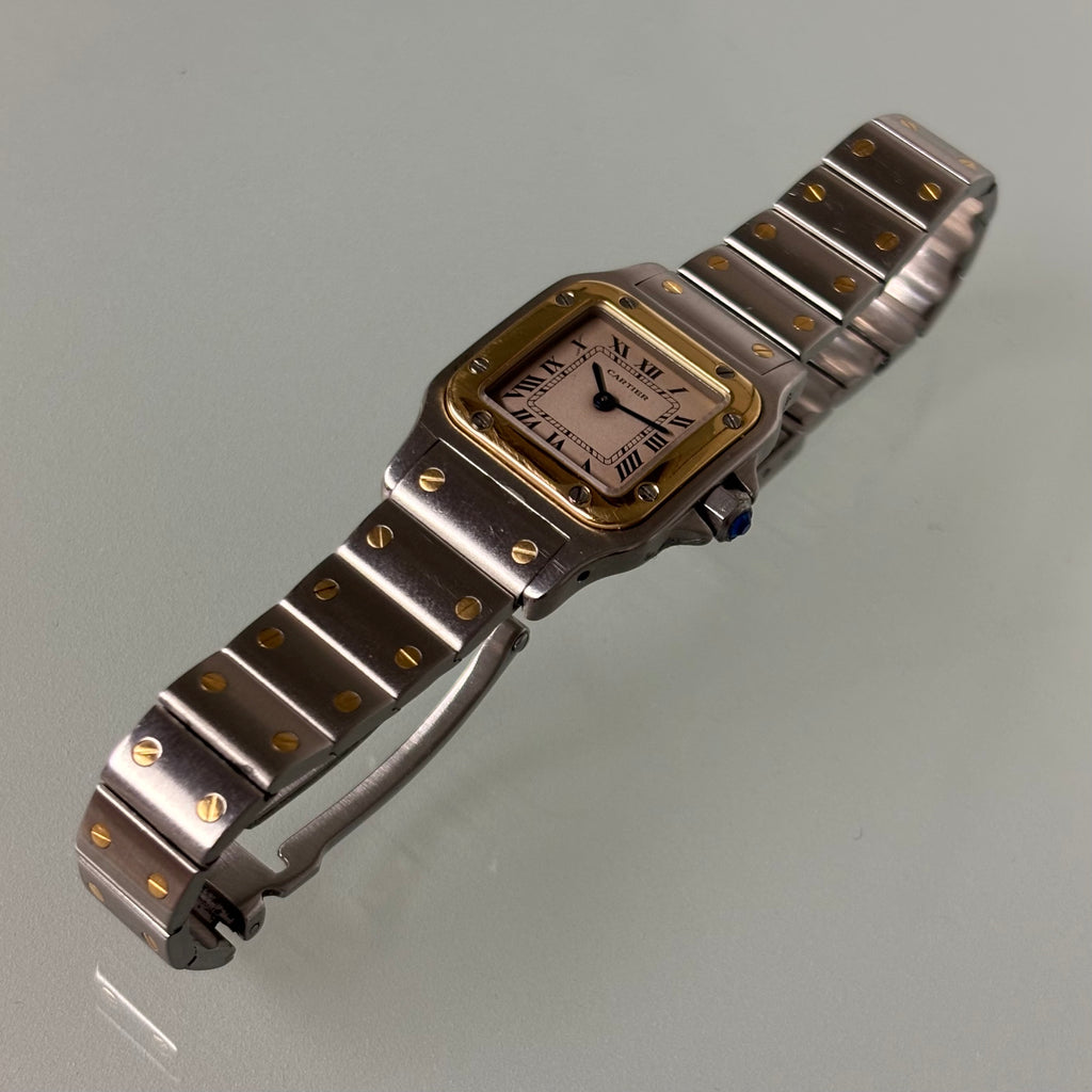 Cartier santos Galbée patina dial
