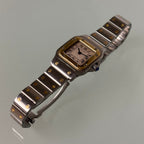 Cartier santos Galbée patina dial