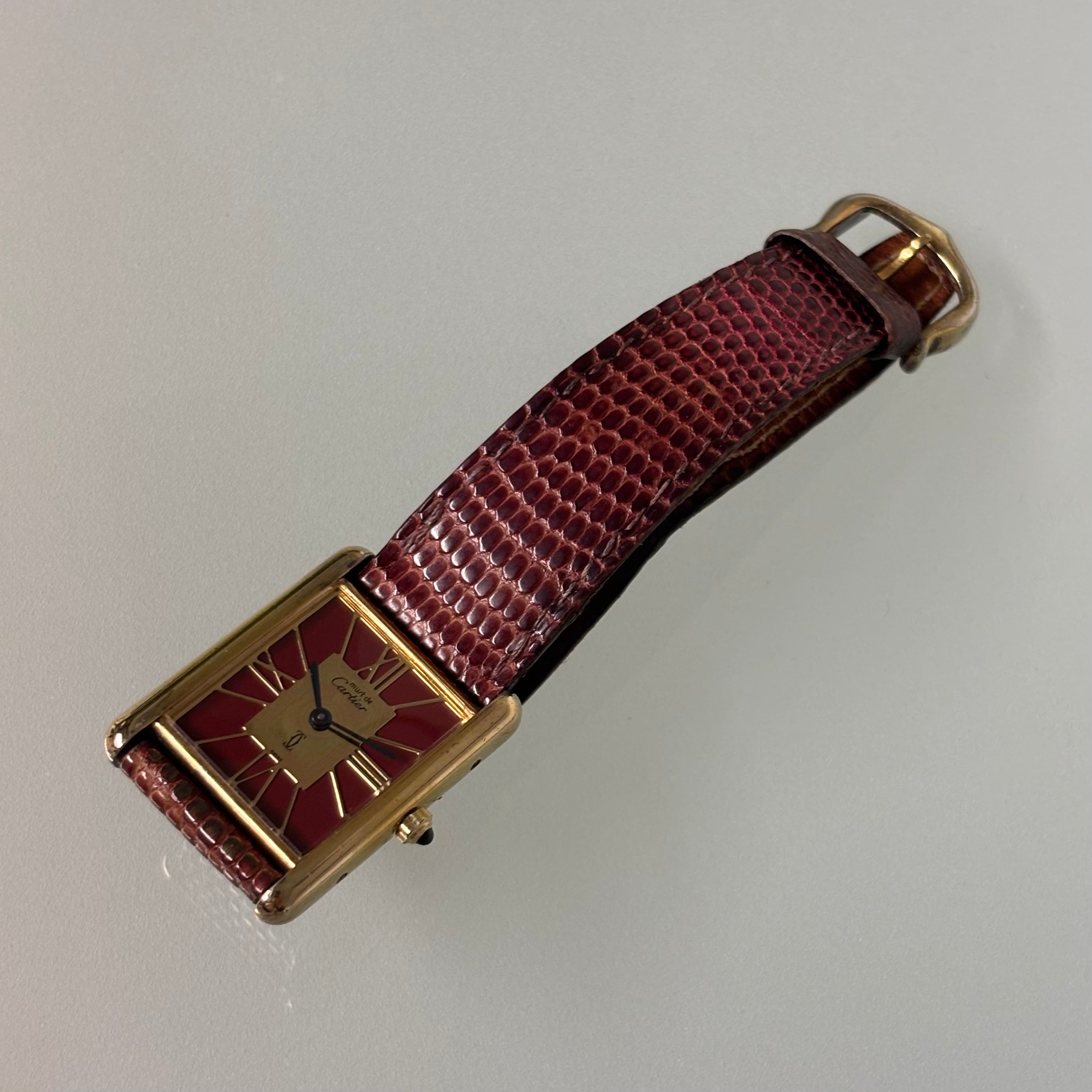 Cartier Tank Grand Model – Bordeaux Art Deco Dial