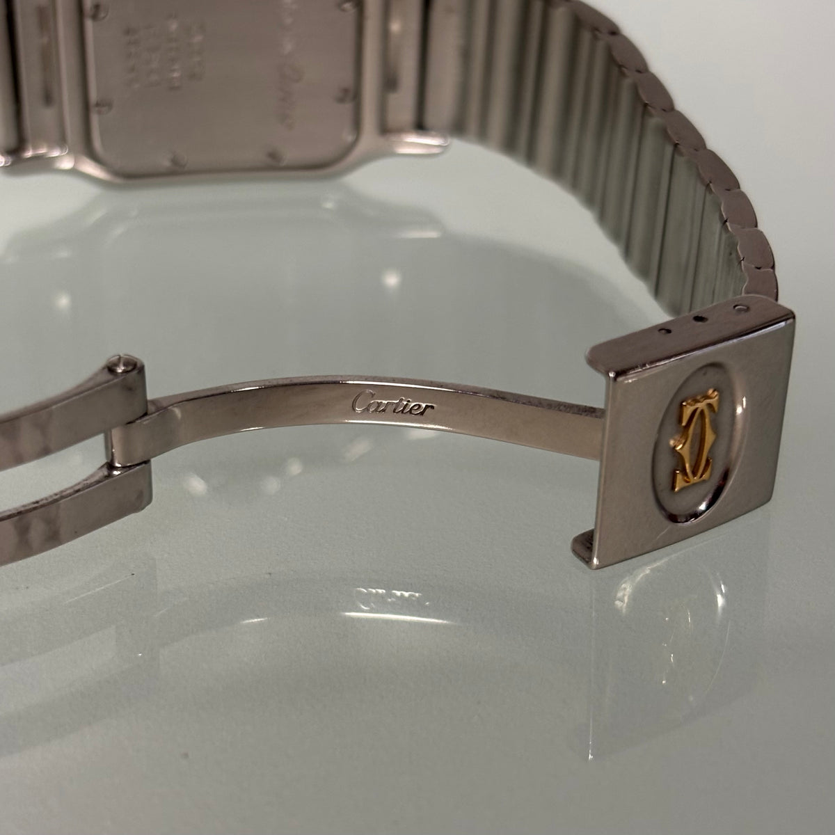 Cartier Santos Galbée GM Gold/Steel