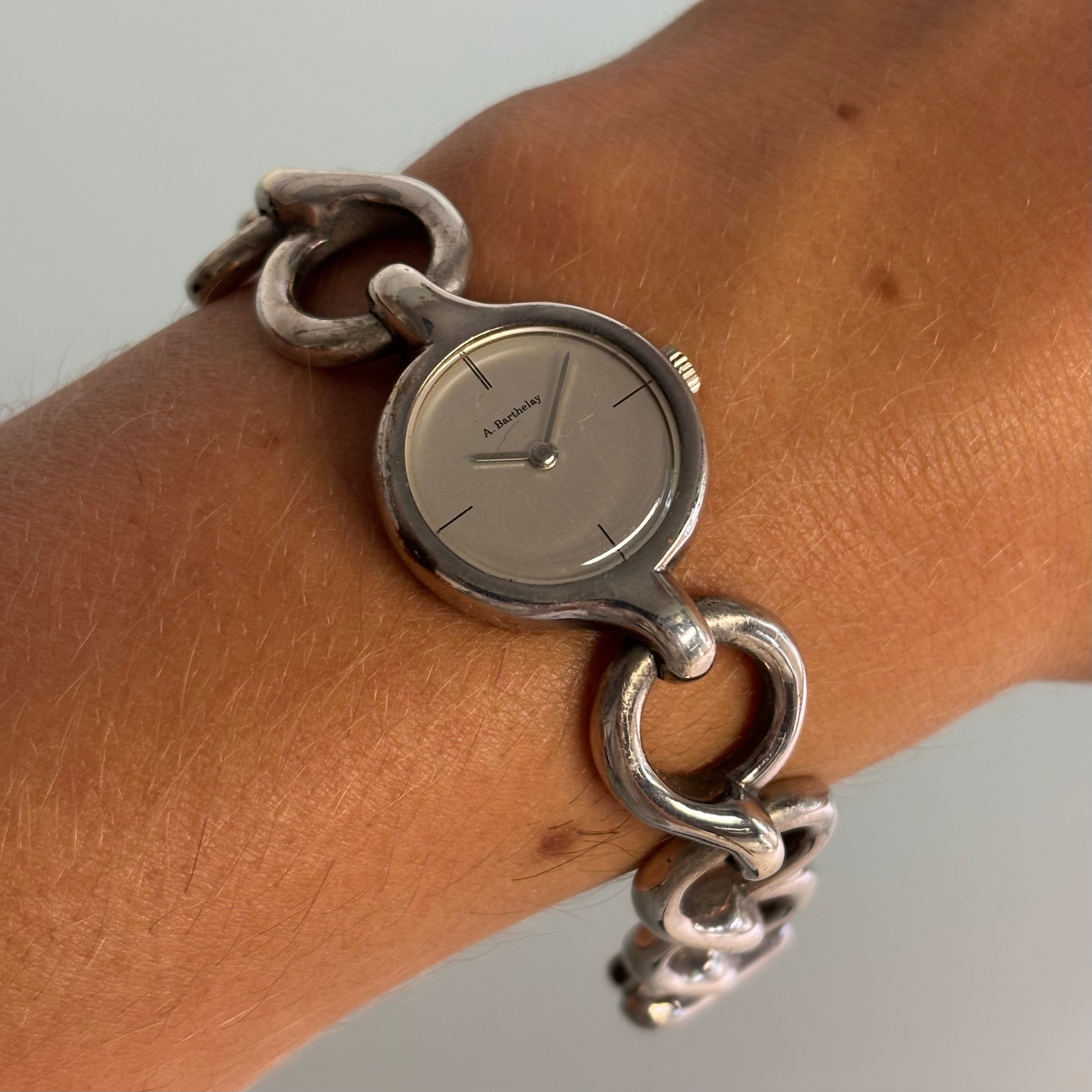 Barthelay silver bracelet watch