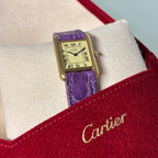 Cartier Tank Champagne PM with original buckle