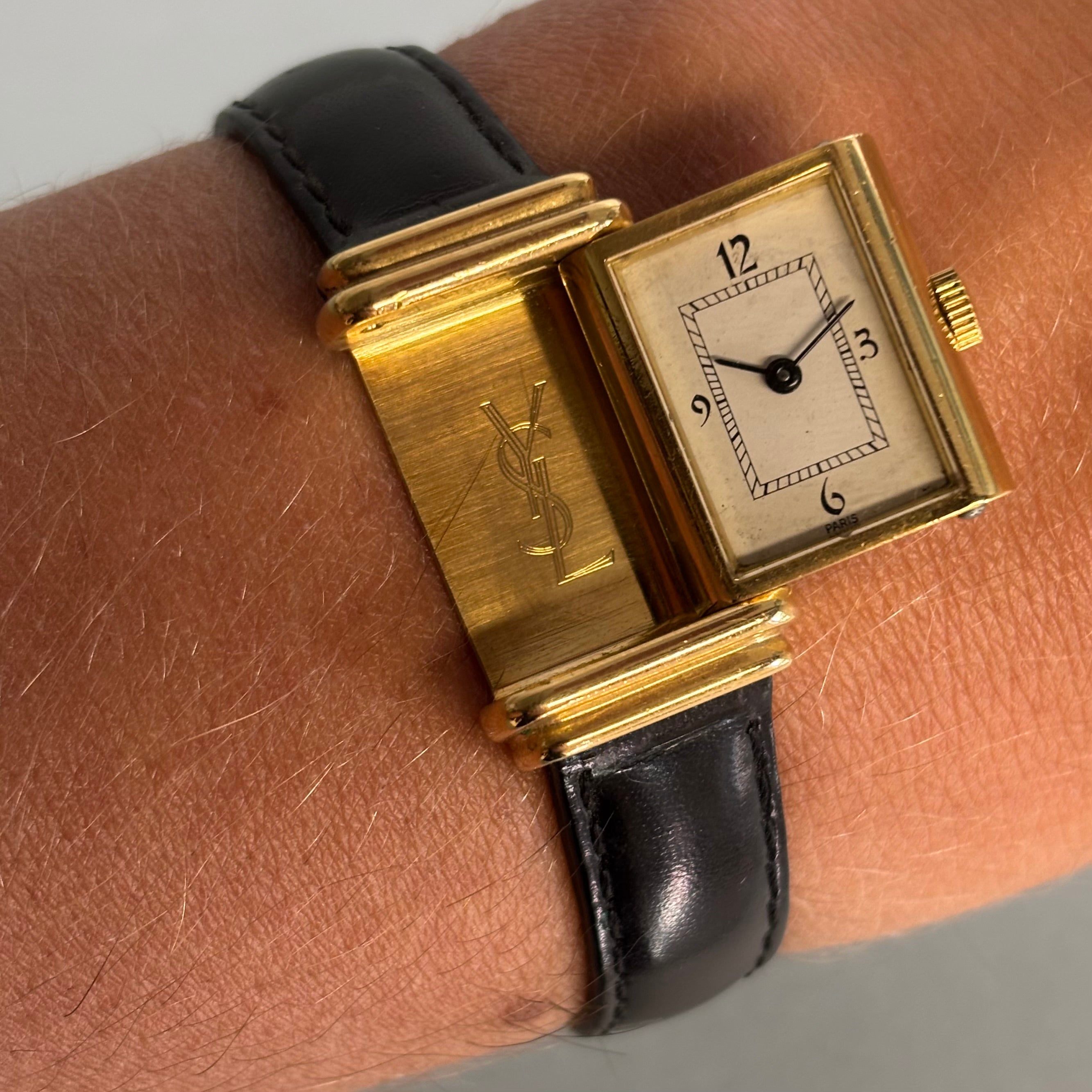 Yves Saint Laurent 18k Reverso